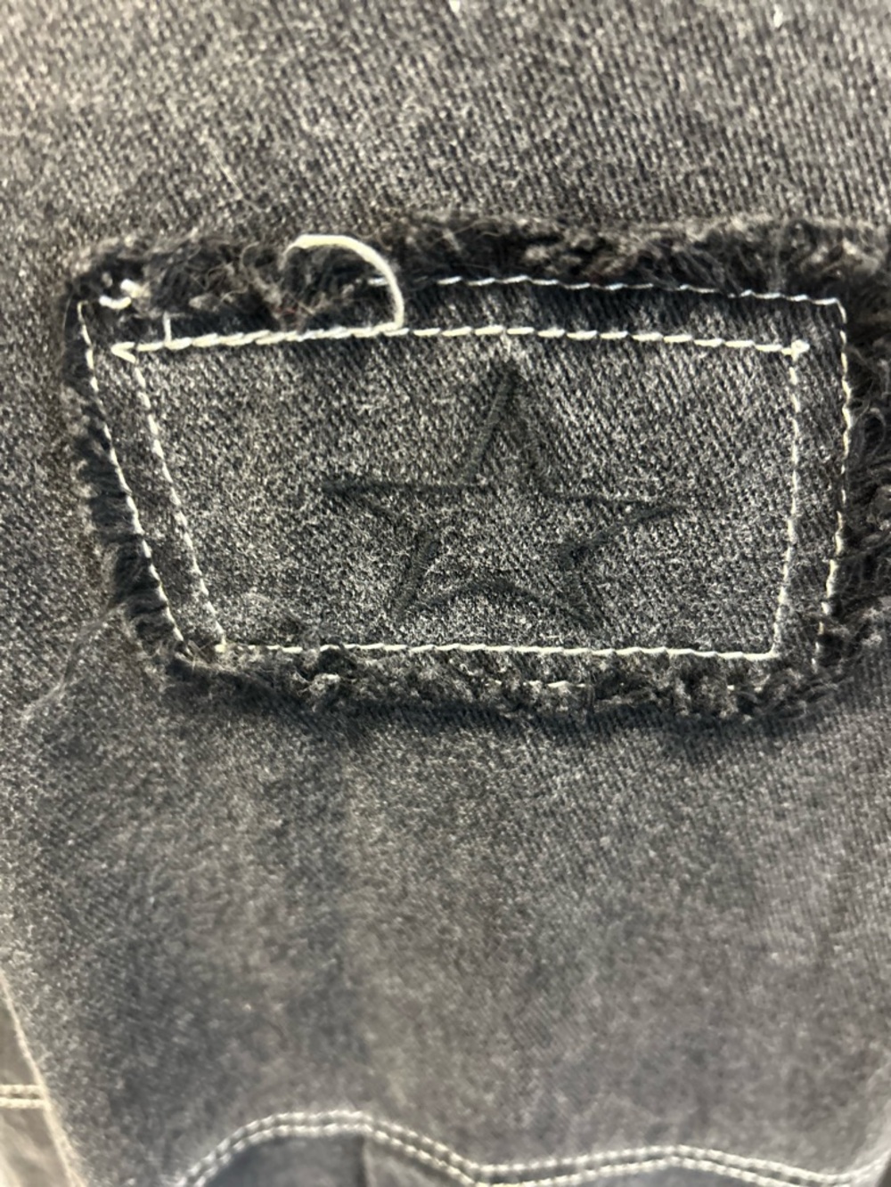 POL Black and White Checker Denim Shacket NEW Size XL - Picture 5 of 9